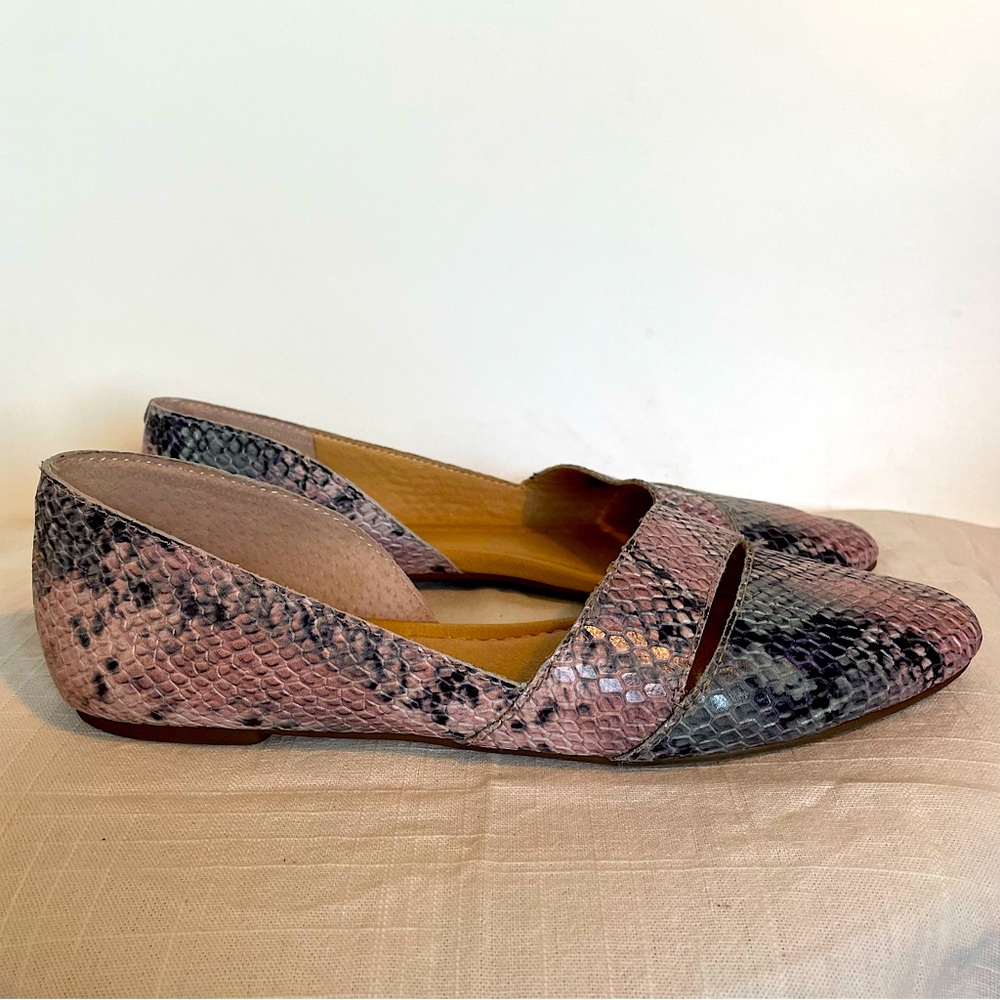 Lucky Brand Ashena Ballet Flat in Snakeskin Print